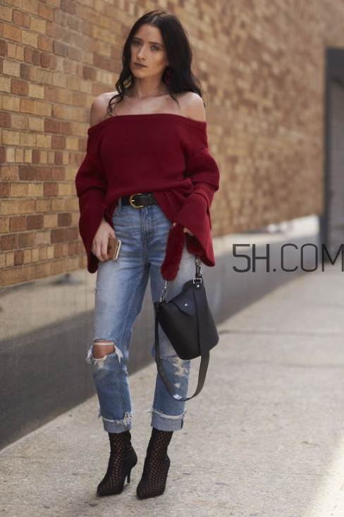 紅色毛衣怎么搭配？紅色毛衣搭配圖片