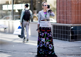 西裝配長(zhǎng)裙好看嗎？西裝搭配裙子圖片