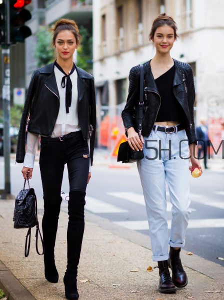 皮衣配牛仔褲好看嗎？皮衣和牛仔褲怎么搭配？