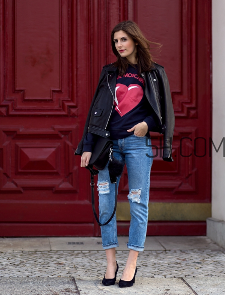 皮衣配牛仔褲好看嗎？皮衣和牛仔褲怎么搭配？