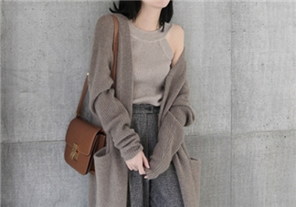 針織開(kāi)衫配什么褲子？針織開(kāi)衫搭配褲子圖片