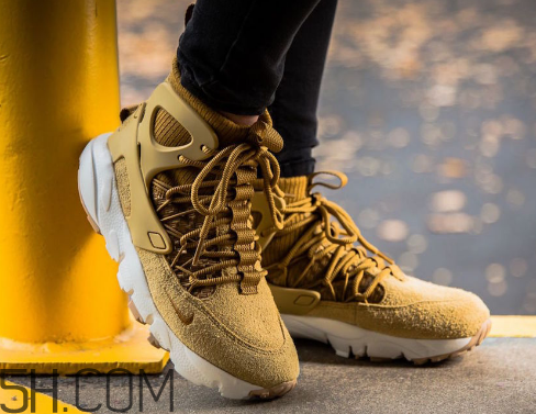 nike air footscape mid小麥配色上腳效果怎么樣？