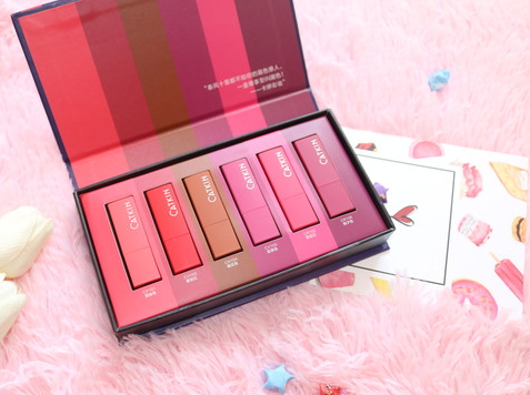 卡婷少女心機(jī)唇膏禮盒色號(hào)_試色圖 卡婷少女心機(jī)唇膏禮盒色號(hào)_試色圖