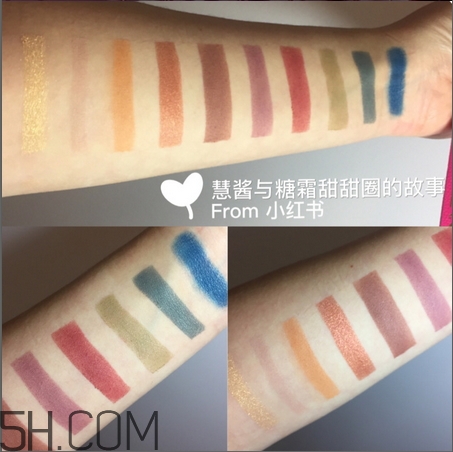jeffree star androgyny眼影盤色號(hào)_試色圖