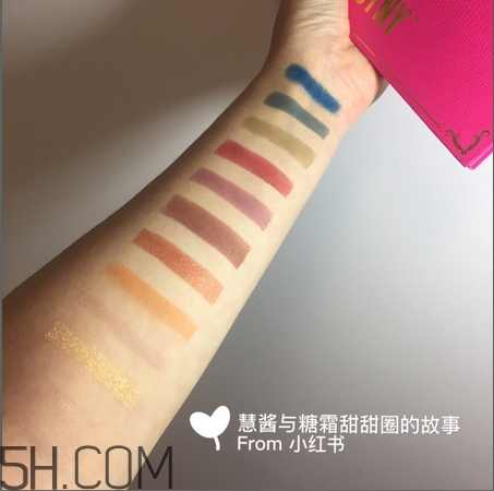 jeffree star androgyny眼影盤色號(hào)_試色圖
