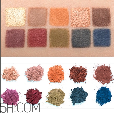 jeffree star androgyny眼影盤色號(hào)_試色圖