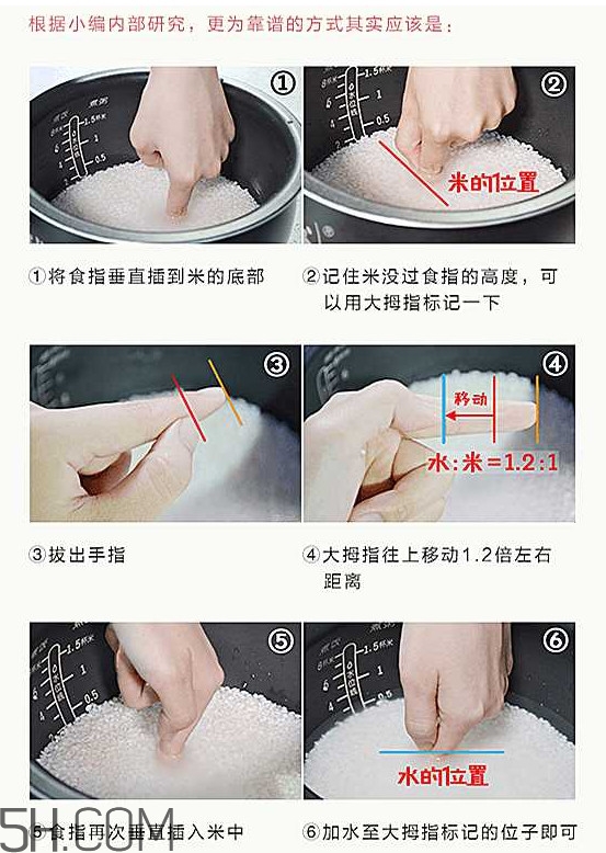 煮飯用熱水還是冷水？煮飯要放多少水