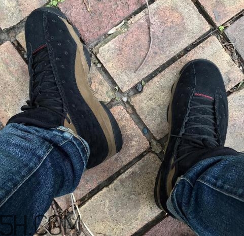 air jordan 13 olive麂皮橄欖配色上腳效果怎么樣？