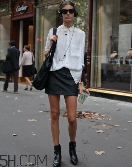 皮裙搭配什么鞋子好看？皮裙搭配鞋子圖片