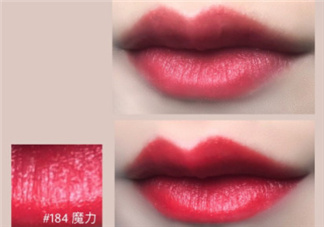蘭蔻菁純口紅184試色 蘭蔻口紅184號圖片