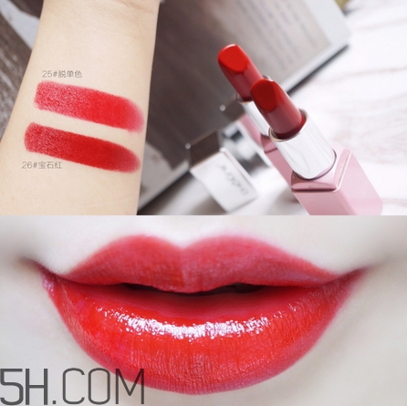 稚優(yōu)泉粉色之戀口紅色號_稚優(yōu)泉粉色之戀口紅試色圖