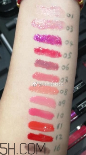 紀(jì)梵希唇釉色號 紀(jì)梵希唇釉試色大全 紀(jì)梵希唇釉色號 紀(jì)梵希唇釉試色大全