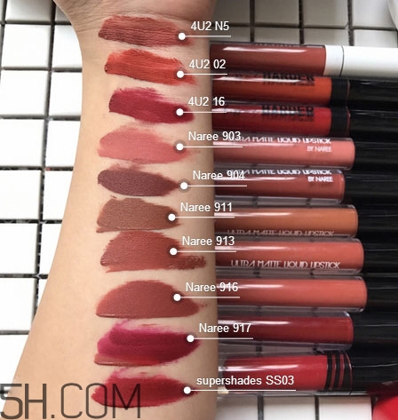 泰國naree唇釉色號_泰國naree唇釉試色圖 泰國naree唇釉色號_泰國naree唇釉試色圖