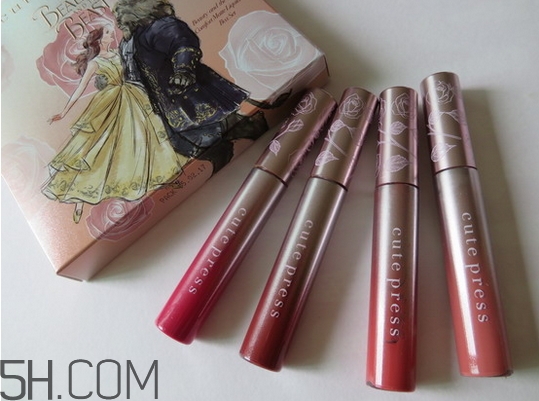 cute press美女與野獸唇釉色號_試色圖 cute press美女與野獸唇釉色號_試色圖