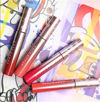 cute press美女與野獸唇釉色號_試色圖 cute press美女與野獸唇釉色號_試色圖