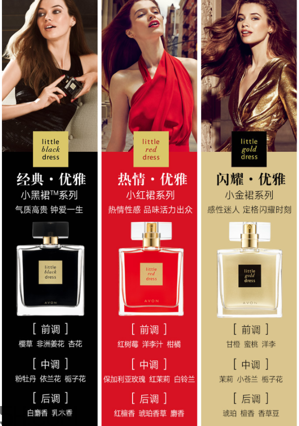 雅芳小黑裙走珠香水 雅芳小黑裙走珠香水