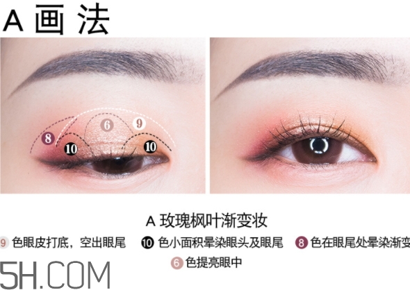 vnk十色眼影盤怎么畫？vnk云興霞蔚十色眼影畫法步驟