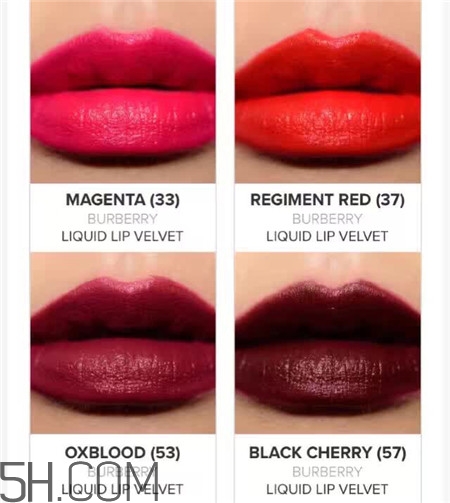 burberry啞光絲絨唇釉色號試色_評測 burberry啞光絲絨唇釉色號試色_評測