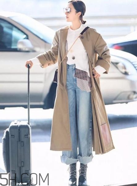 闊腿褲配大衣好看嗎？冬天闊腿褲配大衣圖片