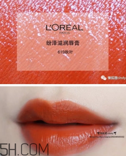 歐萊雅619秋葉試色 歐萊雅金管619好看嗎？
