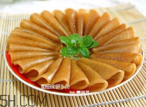 糖醋蘿卜皮怎么做？怎么用菜刀削蘿卜皮和薄蘿卜片