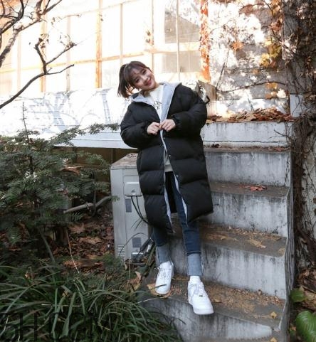 黑色棉襖配什么褲子？黑色棉服搭配褲子圖片