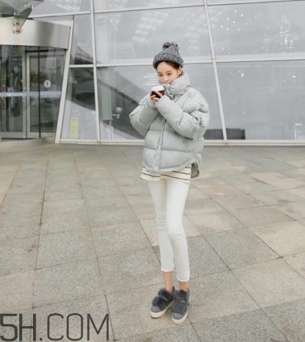 灰色棉服怎么搭配？灰色棉襖搭配圖片