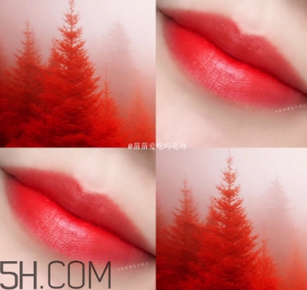 橘紅色口紅是什么顏色？橘紅色口紅試色效果圖