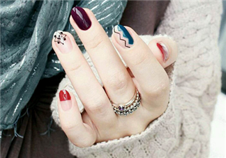 2018年日式流行美甲款式 秋季法式美甲圖片