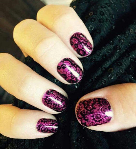 春天什么樣的美甲好看？美甲蕾絲款式圖片大全