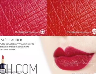 雅詩蘭黛傾慕啞光唇膏色號 雅詩蘭黛傾慕啞光唇膏試色