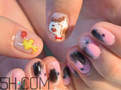 手黃做什么美甲好看？2018全新卡通可愛(ài)美甲款式