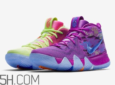 nike kyrie 4 multi color鴛鴦配色實物諜照什么樣？