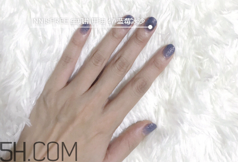 悅詩風(fēng)吟指甲油藍莓冰沙好看嗎？怎么讓指甲油干得快？