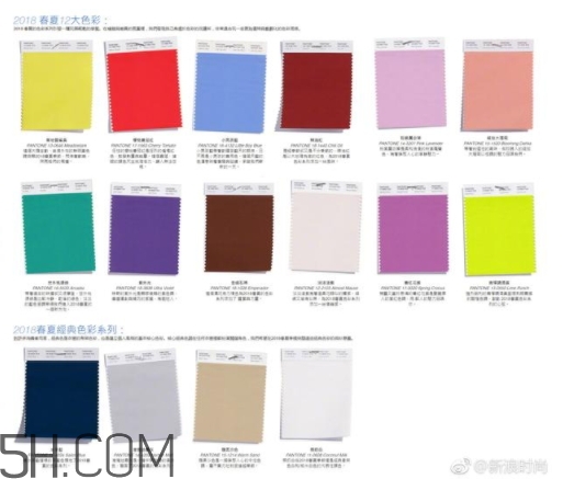 2018流行什么顏色？2018流行色出爐