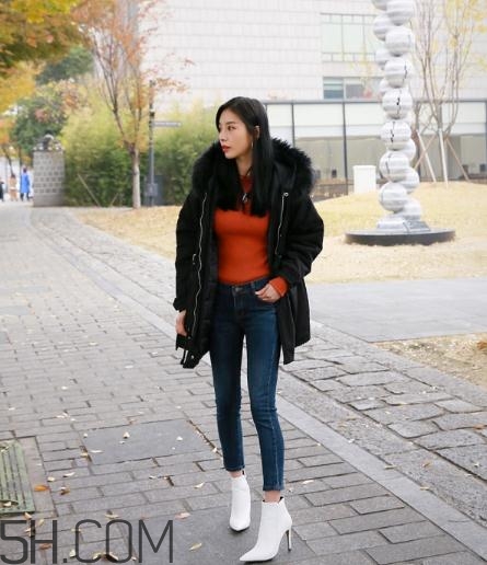 棉襖配牛仔褲好看嗎？棉服搭配牛仔褲圖片