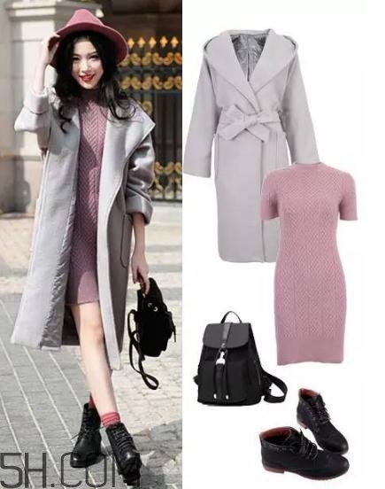 大衣搭配連衣裙好看嗎？冬季連衣裙搭配大衣圖片