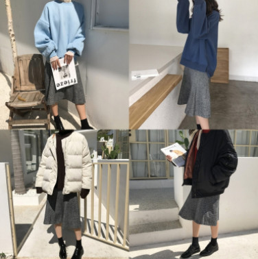 格子裙搭配毛衣好看吧 就算冬也不要放棄裙子 格子裙搭配毛衣好看吧 就算冬也不要放棄裙子