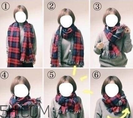 水波大圍巾怎么系好看？水波大圍巾系法圖解
