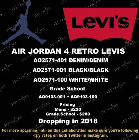 levis與air jordan 4聯(lián)名款實(shí)物什么樣_多少錢？