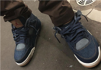 levis與air jordan 4聯(lián)名款實(shí)物什么樣_多少錢(qián)？