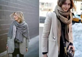 圍巾與大衣怎么搭配？灰色圍巾怎么搭配？
