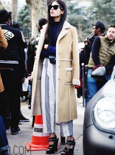 皮毛一體什么顏色好看？皮毛一體外套搭配圖