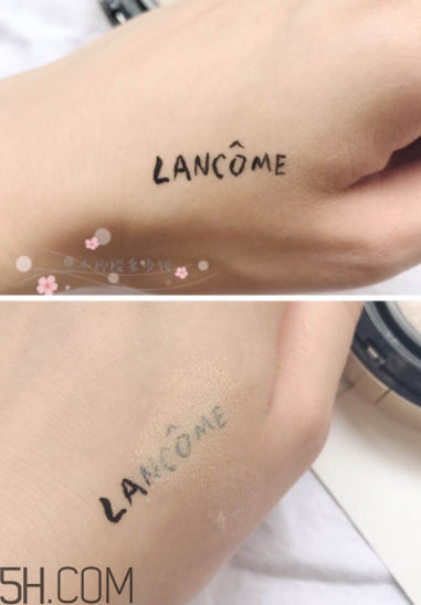 蘭蔻菁純氣墊粉底液110號(hào)色適合黃皮嗎？真人試色