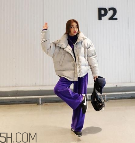 面包服配闊腿褲好看嗎？面包服搭配闊腿褲圖片