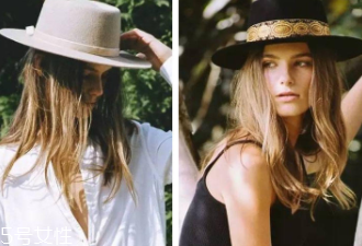 戴什么帽子顯臉?。繉掗苊弊屇樋雌饋硇?></p><p>黑白撞色效果的禮帽型寬檐帽，是很典型的英倫風格。帽頂是圓形規(guī)整的輪廓。寬沿十分挺括平整，這樣的禮帽非常適合搭配出中性風的格調(diào)，搭配襯衫西裝都很帥氣。</p><p style=