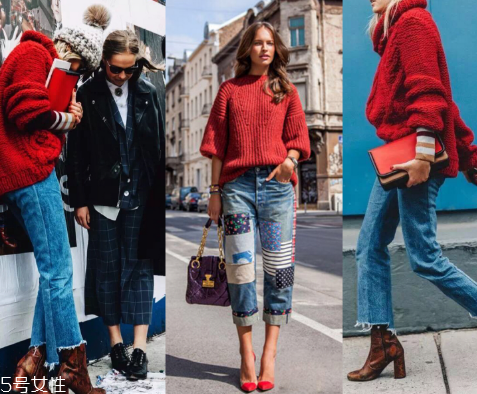 牛仔褲配什么顏色毛衣好看？春天就是要形象百變