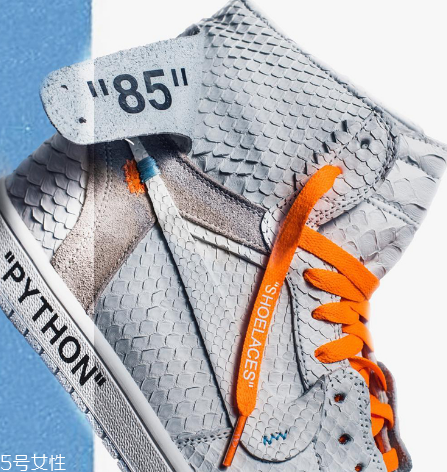 off white與aj 1聯(lián)名款白色蟒皮定制版在哪買_多少錢？