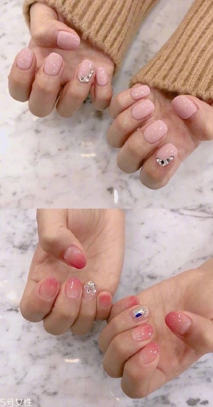 少女心美甲圖片韓式2018 純色美甲跳色款式搭配圖 少女心美甲圖片韓式2018 純色美甲跳色款式搭配圖