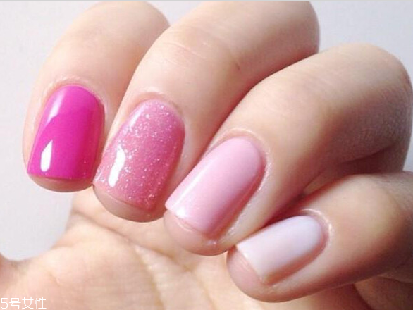 少女心美甲圖片韓式2018 純色美甲跳色款式搭配圖 少女心美甲圖片韓式2018 純色美甲跳色款式搭配圖